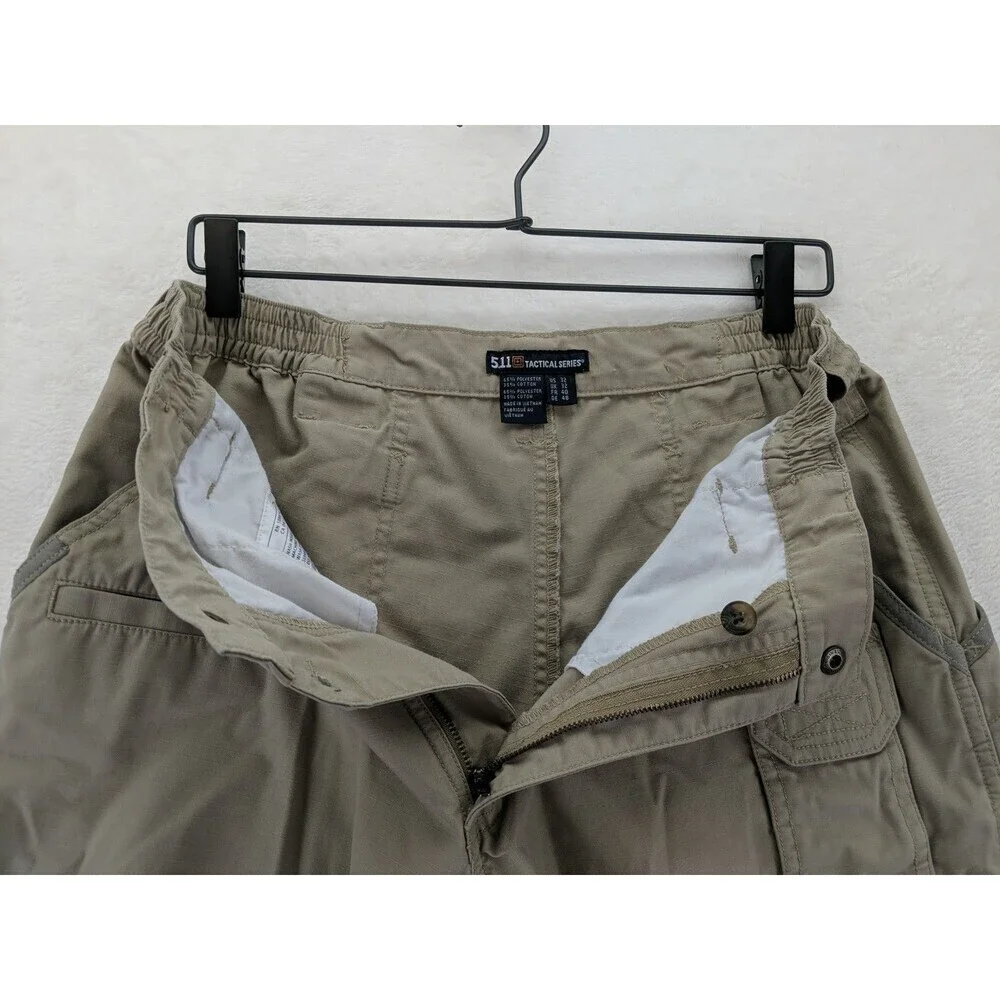 5.11 Tactical Series 73308 Cargo Shorts Mens 32 Utility Ripstop Tan